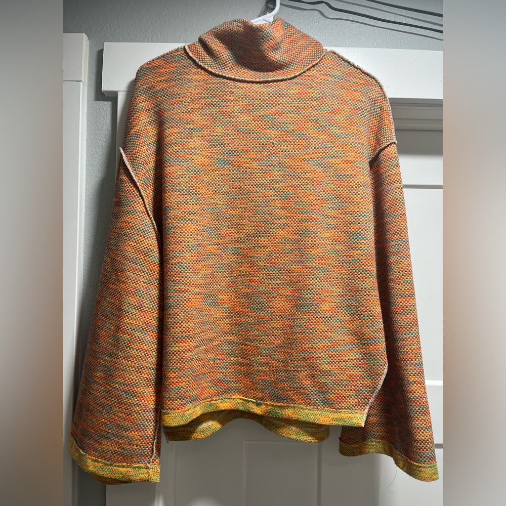 Free people multicolor knit sweater